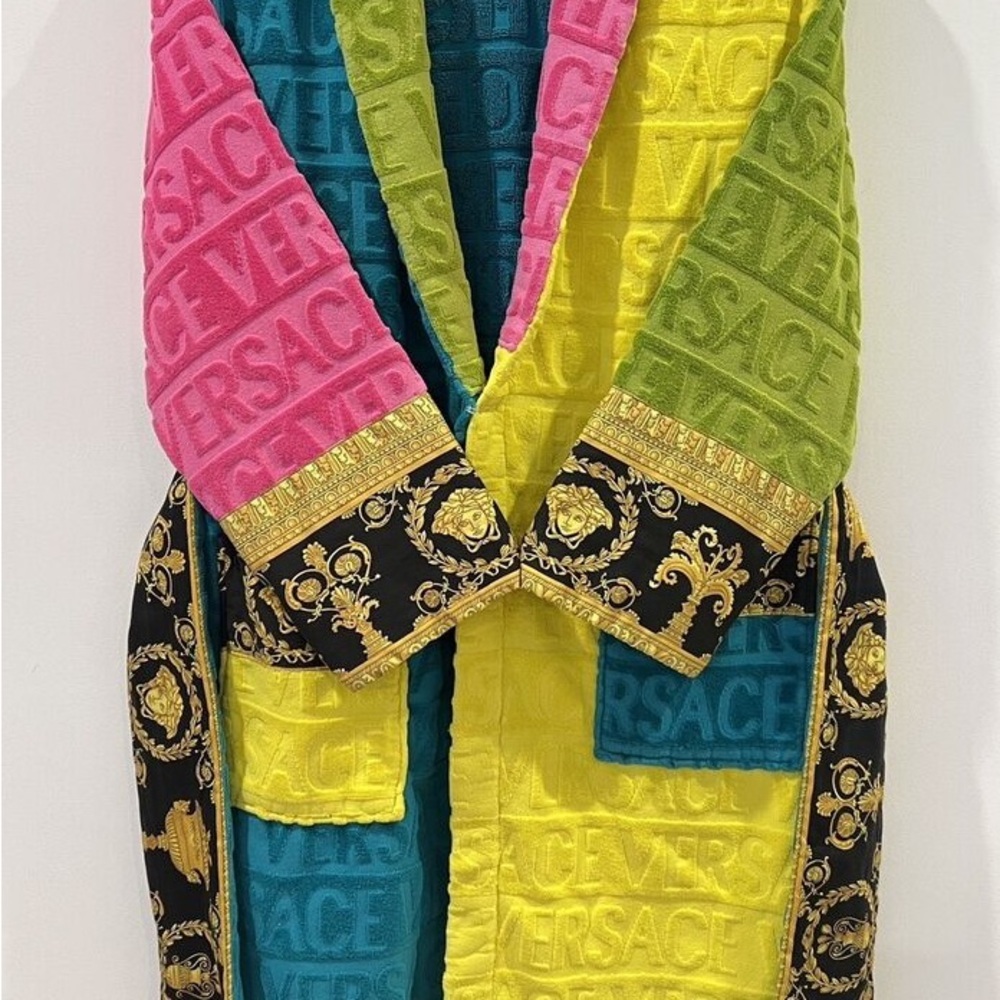 Versace Multicolor Baroque Robe